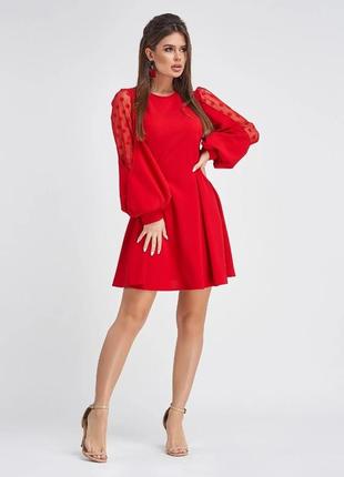 Платье красное новое xl