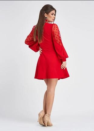 Платье красное новое xl3 фото