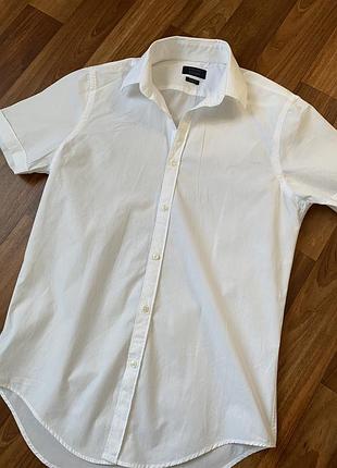 Белая рубашка тениска zara