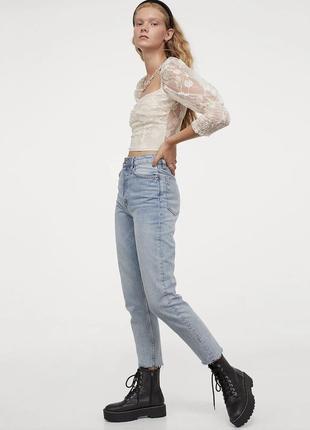 Красивый кружевной топ h&m 50(44)