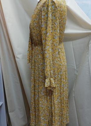 Жовта шифонова сукня3 фото