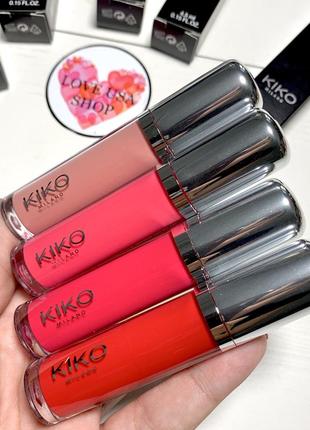 Рідка помада latex shine lip lacquer kiko 06,07