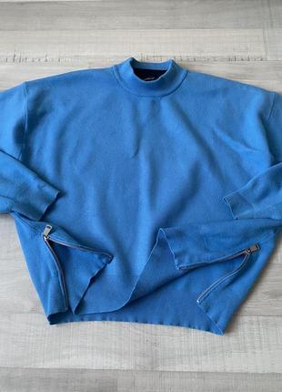 Синий свитер zara 4