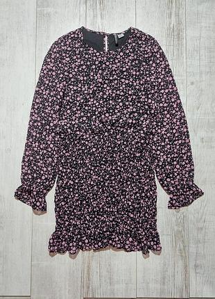 Платье в мелкие цветы шифоновое h&m