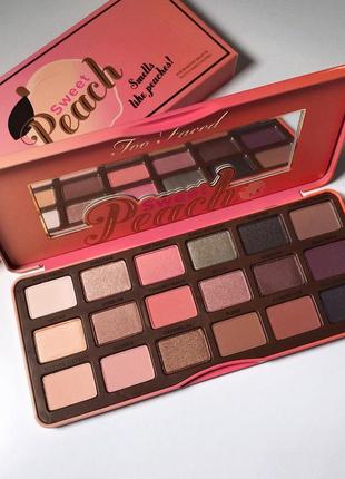 Палітра тіней too faced sweet peach. оригінал. нова.🚩ціна розпродажу 📦є відправка новою поштою1 фото