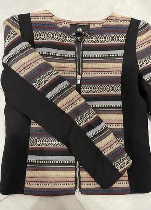 Твідовий етно піджак h&m