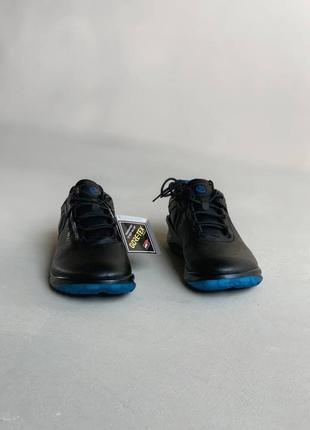 Кроссовки мужские ecco soft 8 lx, черные/синие (экко софт лх, еко, кросівки чоловічі)3 фото