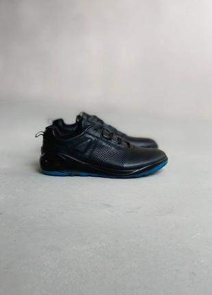 Кроссовки мужские ecco soft 8 lx, черные/синие (экко софт лх, еко, кросівки чоловічі)2 фото
