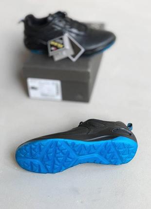Кроссовки мужские ecco soft 8 lx, черные/синие (экко софт лх, еко, кросівки чоловічі)7 фото