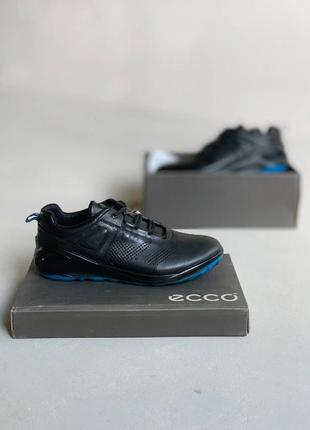 Кроссовки мужские ecco soft 8 lx, черные/синие (экко софт лх, еко, кросівки чоловічі)6 фото