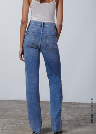 Wide leg full-length джинсы в стиле ‘90s от бренда zara4 фото