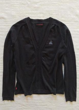 Пуловер,  джемпер, llevis,, черный , хлопок