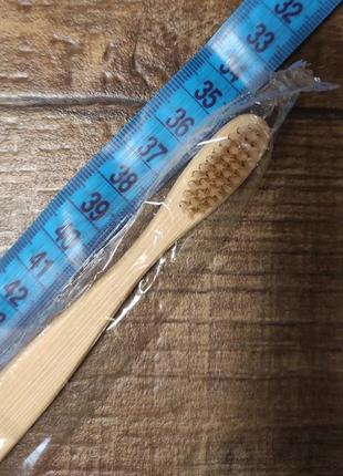 Зубна щітка еко бамбукова еко экологоческая саморазлагающаяся щітка для зубів9 фото