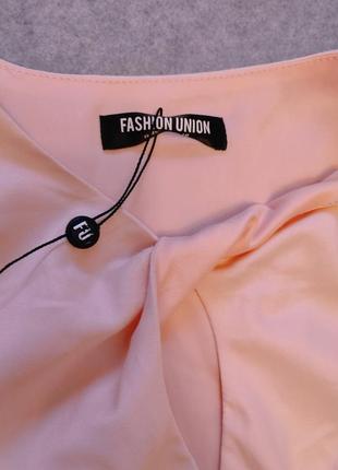 Рожеве плаття на запах від fashion union3 фото