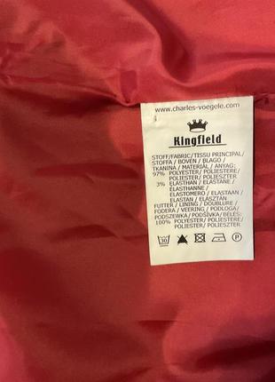 Красный жакет /44/brend kingfield4 фото