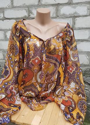 Шифоновая свободная блузка yaya