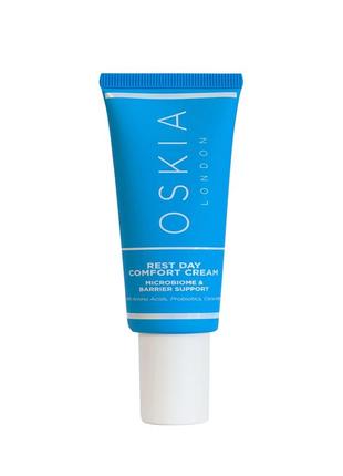 Oskia rest day comfort cream увлажняющий дневной крем для лица с пробиотиками и керамидами, 55 мл