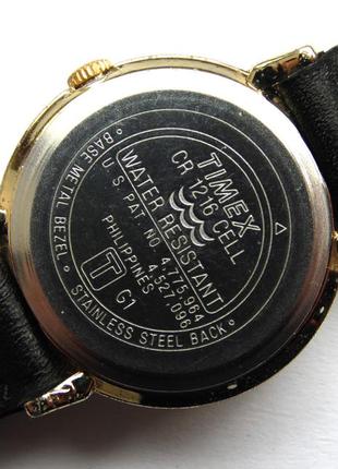 Timex винтажные часы из сша кожаный ремешок wr9 фото