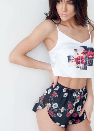 Женская пижама маки