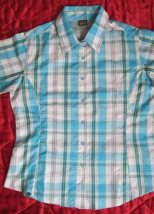 Рубашка треккинговая с коротким рукавом salewa женская сорочка походная - xl
