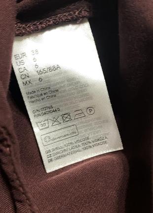 Бордовое мини платье h&m из вискозы2 фото