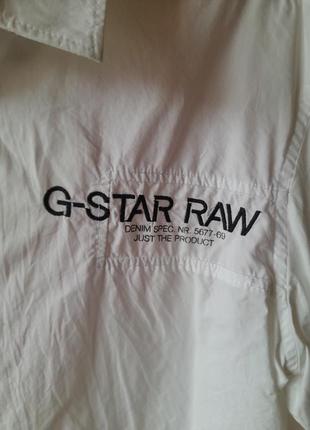 Рубашка белая g star р.m.s6 фото