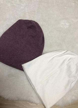 Шапка тонкая трикотажная детская подростовая