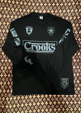 Реглан лонгслив пайта crooks &amp; castles