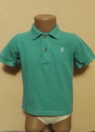 Футболка -поло 100% бавовна колір морської хвилі для хлопчика 3-4 роки,ріст 104см від joules