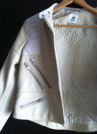 Шкіряна куртка-косуха h&m studio5 фото