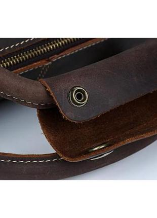 Стильная мужская сумка-портфель для документов из винтажной кожи tiding bag t10195 фото