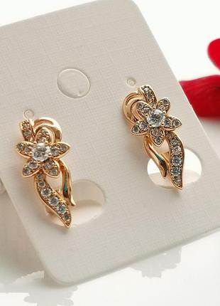 Красивые серьги "цветы"
