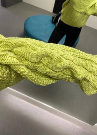 Вязаный узорный свитер 💋 5