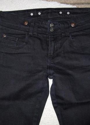 Черные плотные джинсы (турция). размер xs-s4 фото