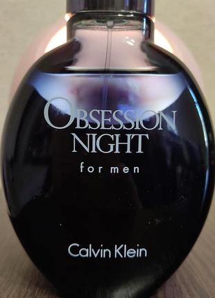 Obsession night calvin klein for men 100 ml, парфумована вода