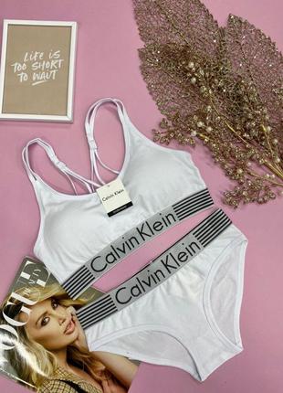 Подарочный комплект calvin klein  2 in 1  топ + слипы