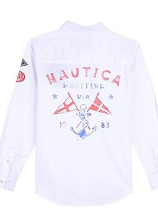 Стильна сорочка nautica на хлопчика 7-8 років бавовна2 фото