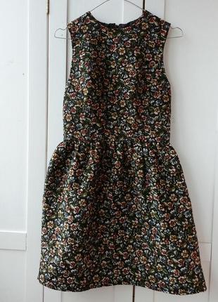 Гобеленове плаття в квіти river island № 261 фото