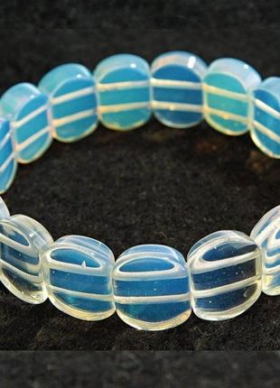 Браслет на резинці місячний камінь овальні камені