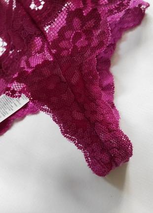 Жіночі трусики стрінги фірмові topshop рожеві труси жіночі труси сексі мереживні4 фото