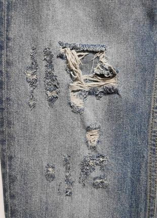 Бойфренды рваные бедровки широкие свободные джинсы стильные базовые8 фото