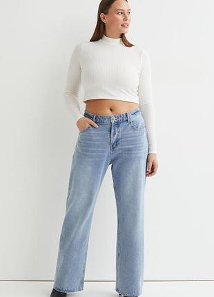 Джинсы с пятью карманами из плотного хлопкового денима