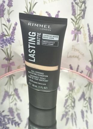 Тональна основа rimmel lasting matte №010 30 мл