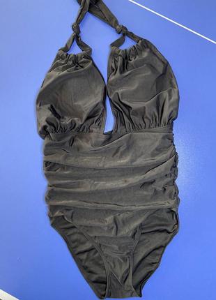 Купальник цельный с драпировкой