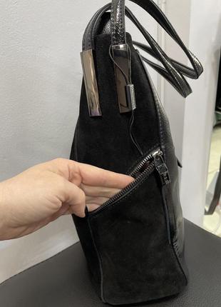 Кожаная сумочка замшевая сумочка кроссбоди клатч сумочка на плечо италия 🔥🔥🔥4 фото