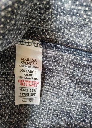 Піжама кофта фірми m&s 52 xxl 100 % cotton3 фото