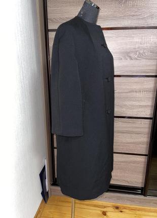 Шерстяное пальто с красивыми пуговицами рукав три/четверти🌺6 фото