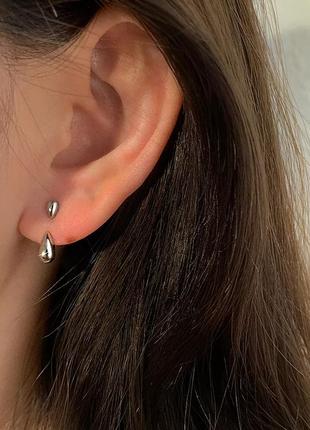 Серьги капельки серёжки трансформеры стильные серьги джекеты 10
