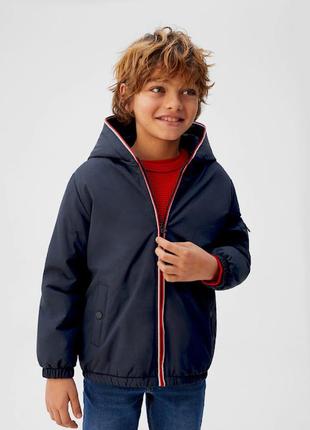 Демисезонная куртка, утепленная ветровка с мягкой подкладкой на мальчика   116 р, mango5 фото