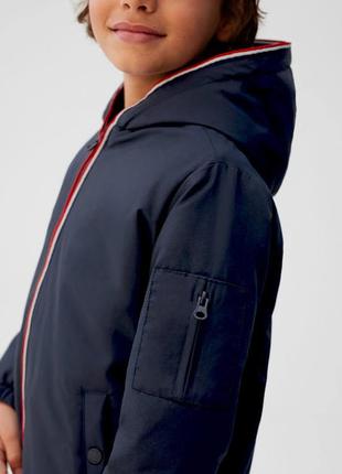 Демисезонная куртка, утепленная ветровка с мягкой подкладкой на мальчика   116 р, mango6 фото